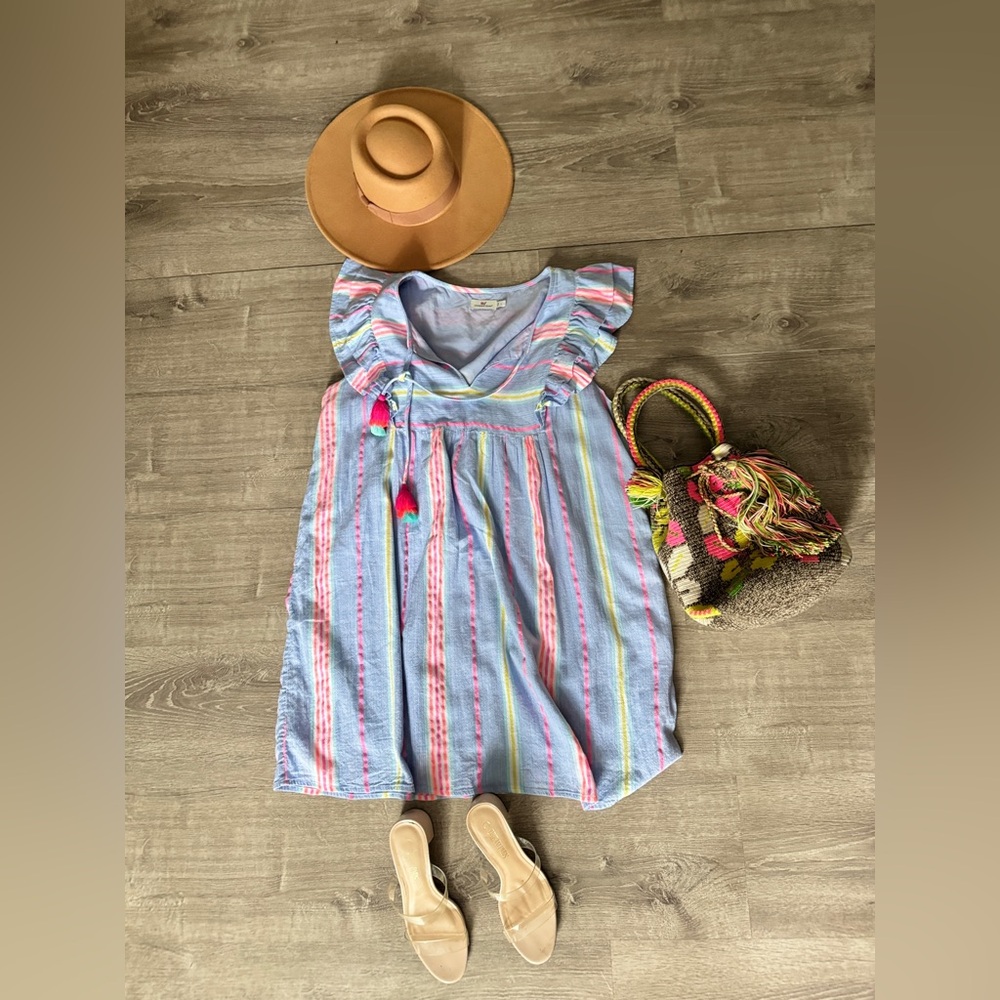 EUC Vineyard Vines Beachy Striped Tunic Dress